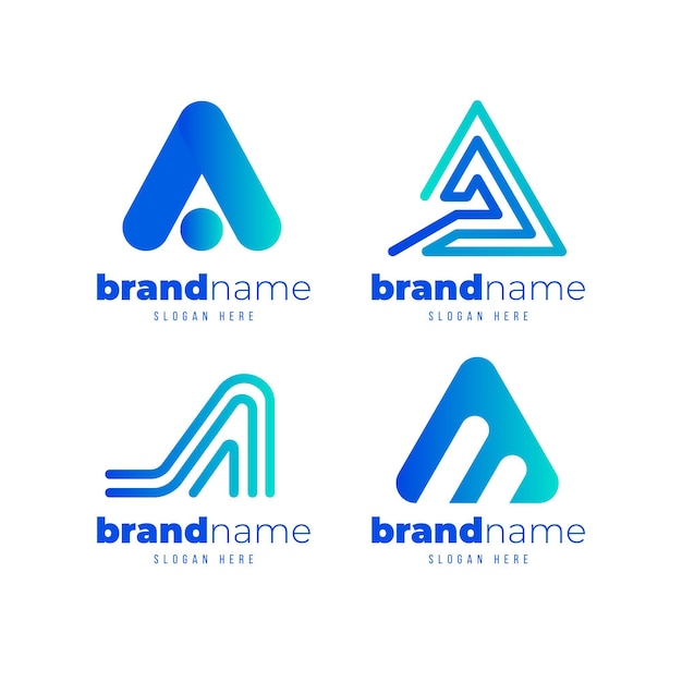 Gradient ai logo collection