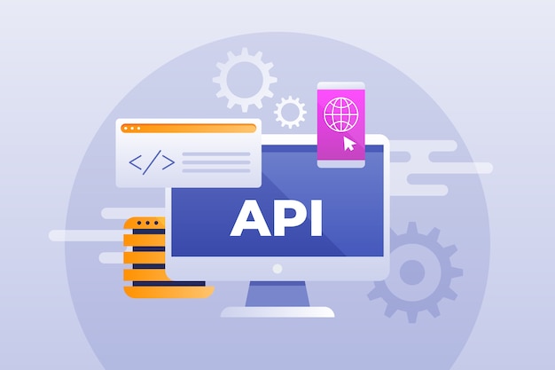 Gradient api illustration