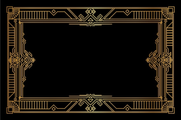 Gradient art deco background