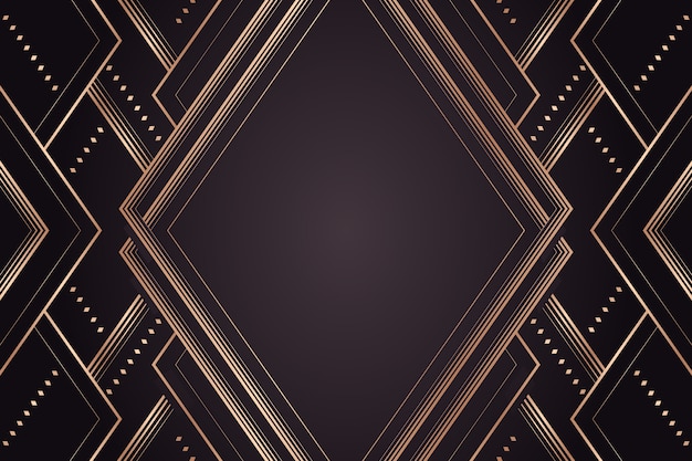 Free Vector gradient art deco background