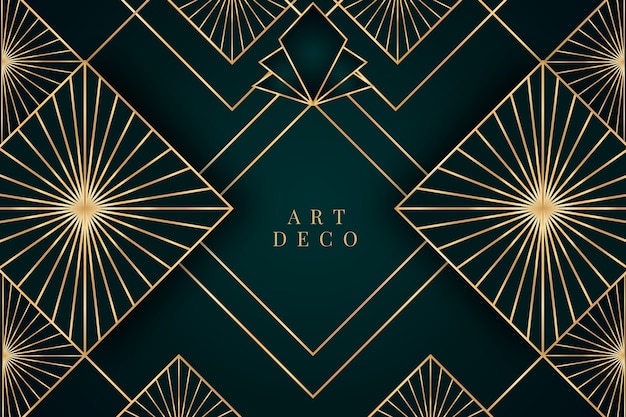 Gradient art deco background