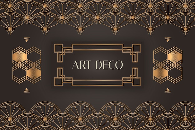 Gradient art deco  background