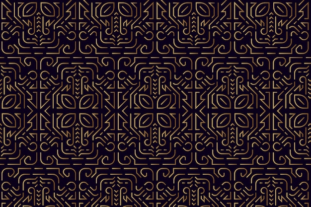 Gradient art deco complex pattern