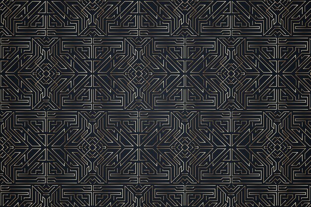 Gradient art deco elegant pattern