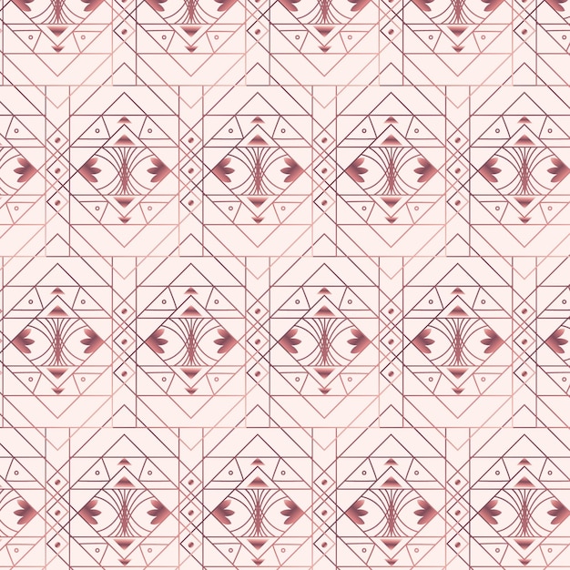 Free vector gradient art deco pattern design