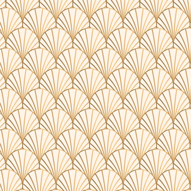 Gradient art deco pattern design