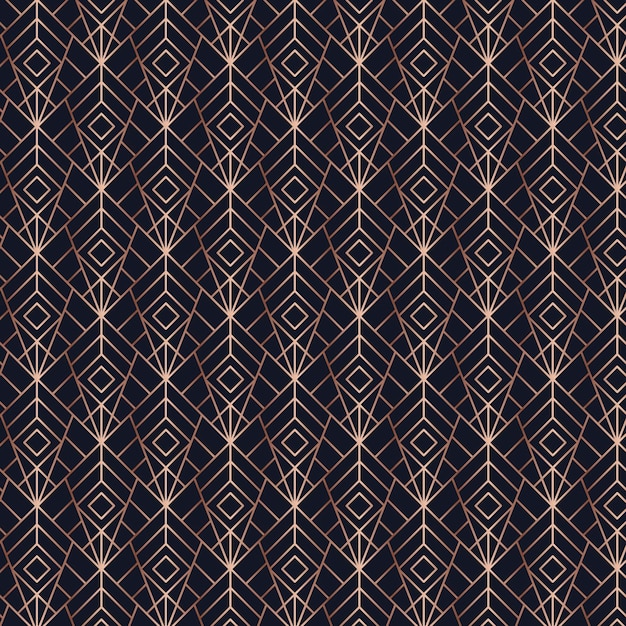 Free Vector gradient art deco pattern design