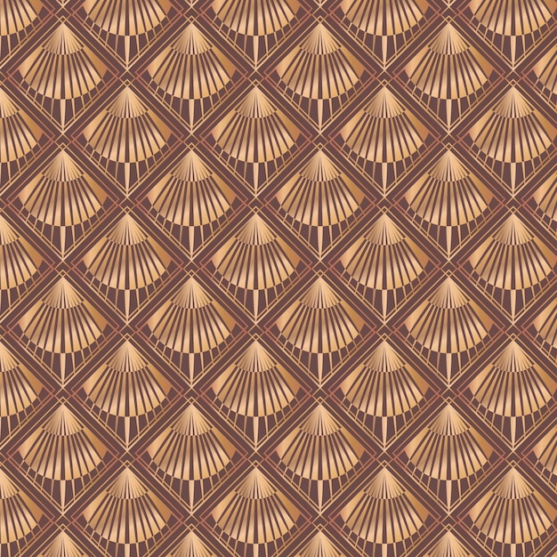 Free Vector gradient art deco pattern design