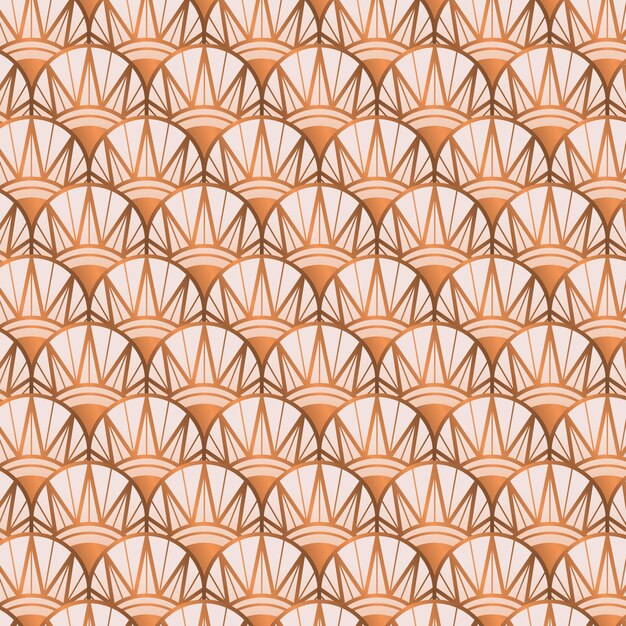 Gradient art deco pattern design