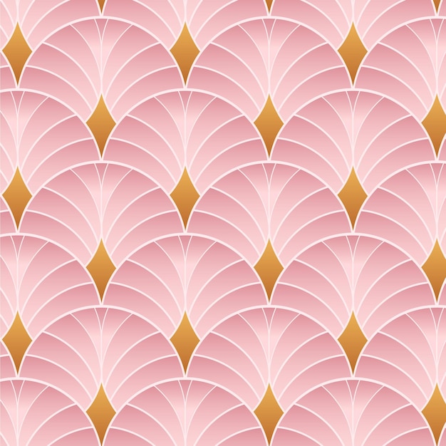 Free Vector gradient art deco pattern design