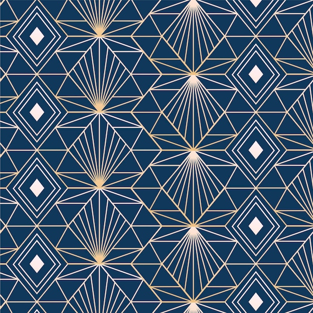 Gradient art deco pattern