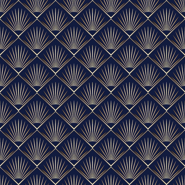 Gradient art deco pattern