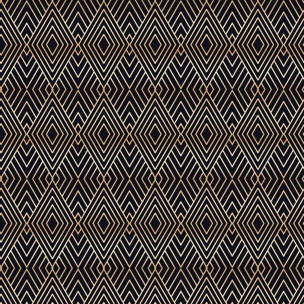 Gradient art deco pattern