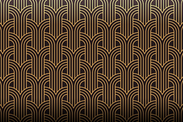 Gradient art deco pattern