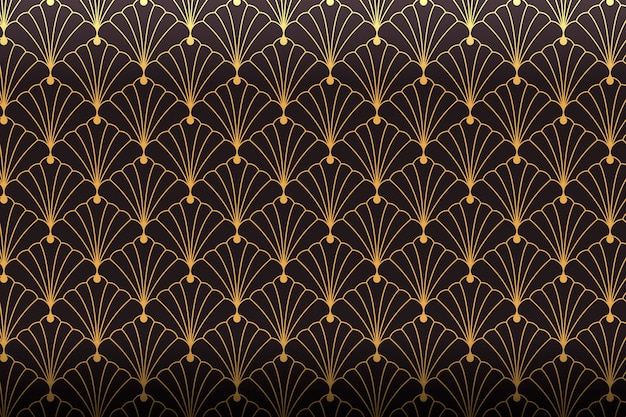 Free Vector gradient art deco pattern