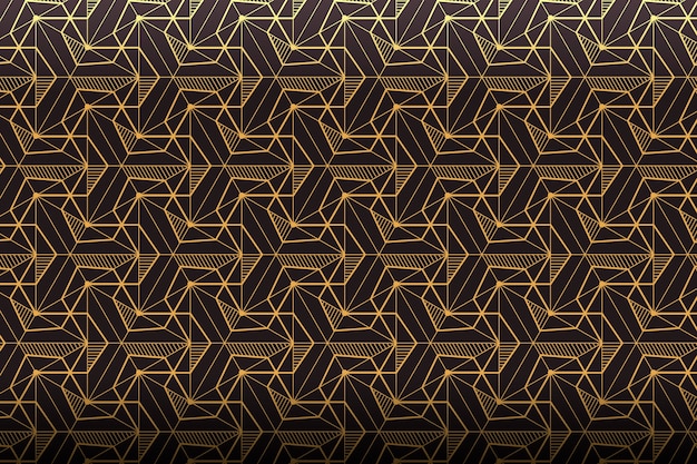 Free vector gradient art deco pattern