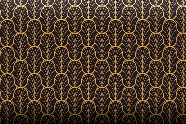 Gradient art deco pattern