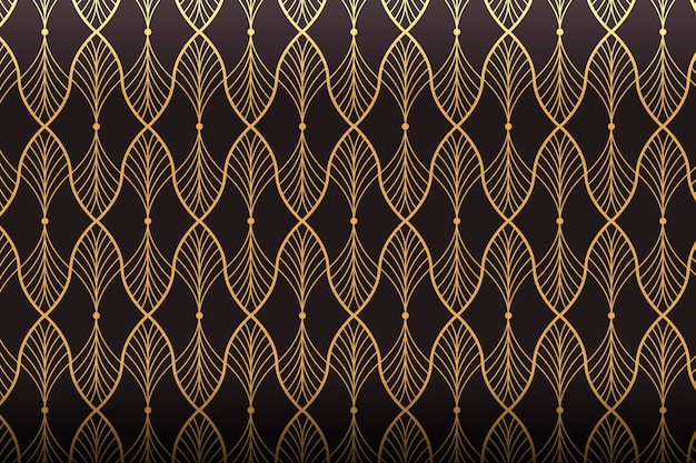 Free Vector gradient art deco pattern