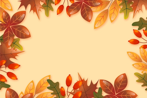 Gradient autumn background