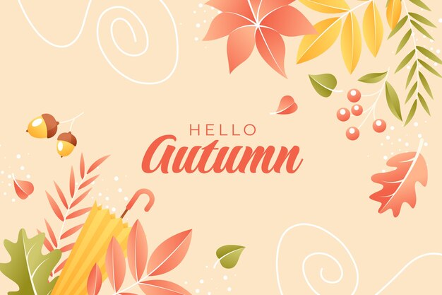 Gradient autumn celebration background