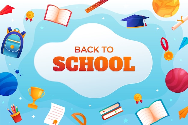 Gradient background for back to school season