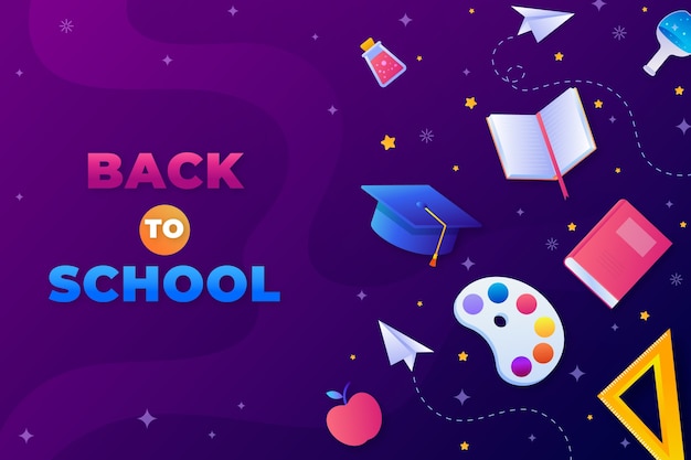 Gradient background for back to school season