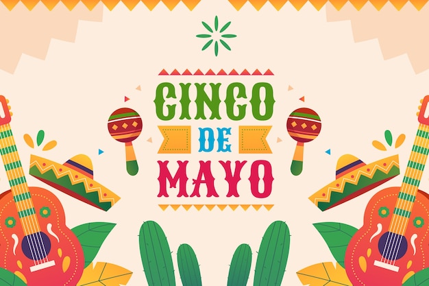 Gradient background for cinco de mayo celebration