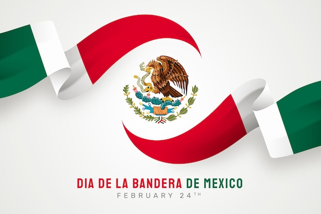 Gradient background for dia de la bandera commemoration