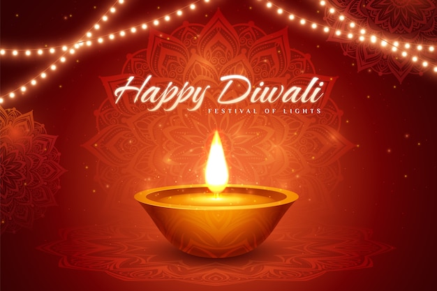 Gradient background for diwali celebration