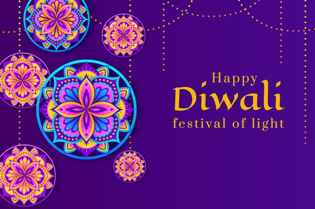 Gradient background for diwali festival celebration