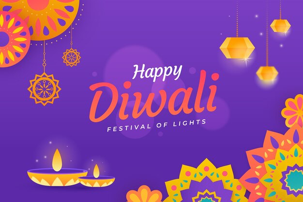 Gradient background for diwali festival