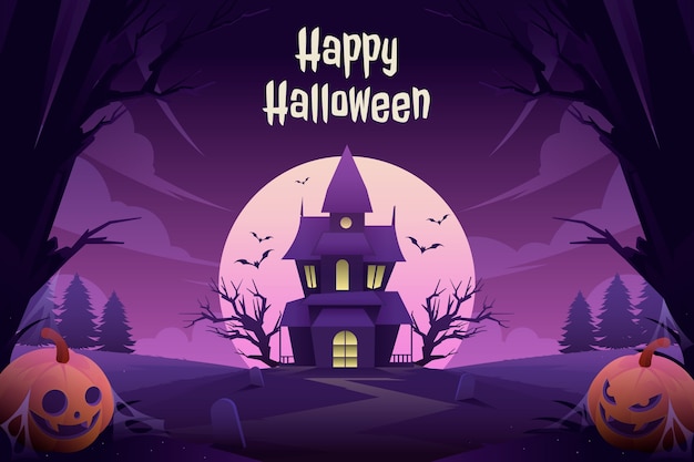 Gradient background for halloween celebration