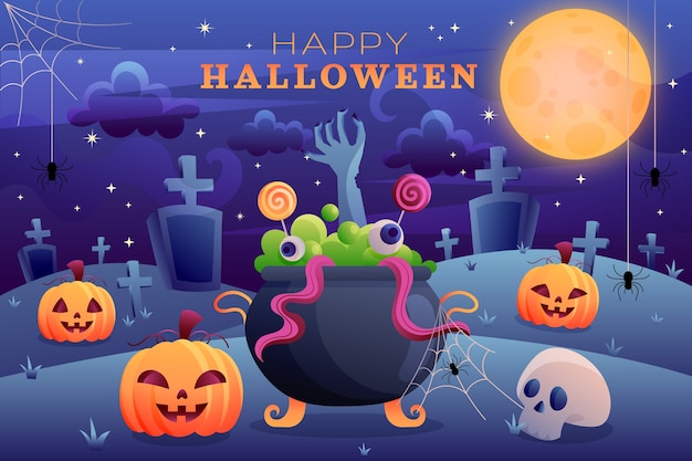 Gradient background for halloween celebration