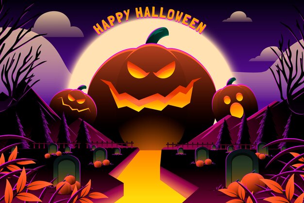 Gradient background for halloween celebration