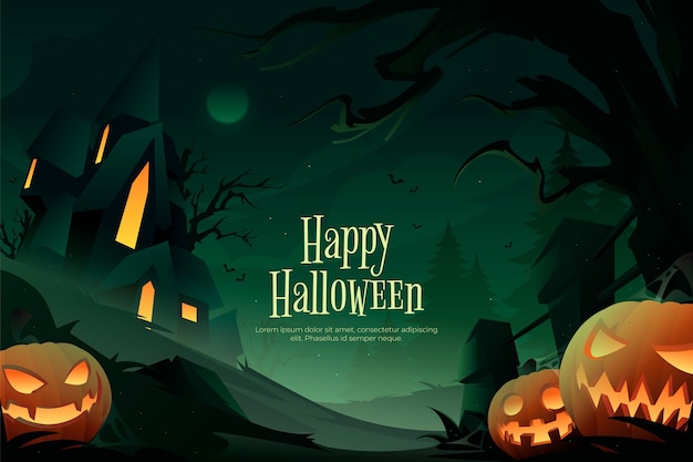 Free Vector gradient background for halloween season