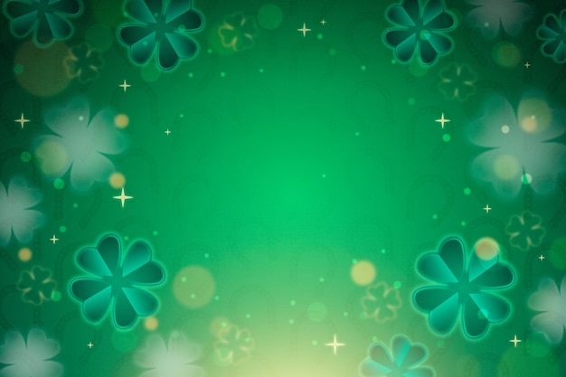 Gradient background for st patrick's day celebration