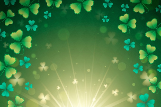 Gradient background for st patricks day celebration