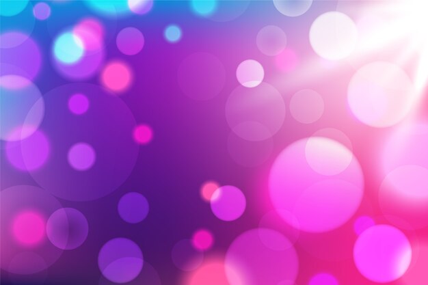 Gradient background with bokeh effect