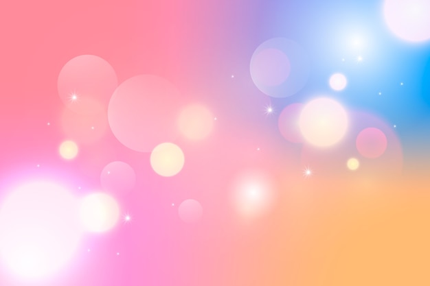 Gradient background with bokeh effect