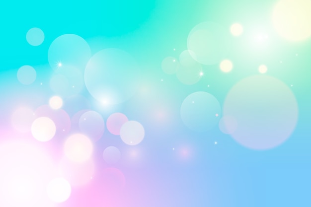 Gradient background with bokeh effect