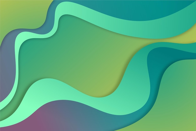 Gradient background with wavy shapes