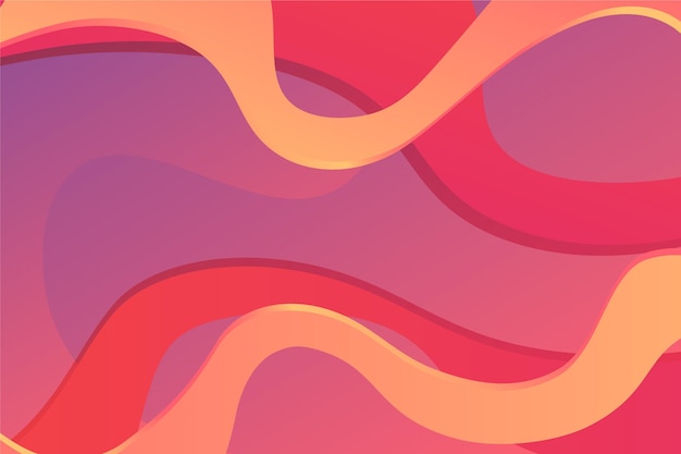 Gradient background with wavy shapes