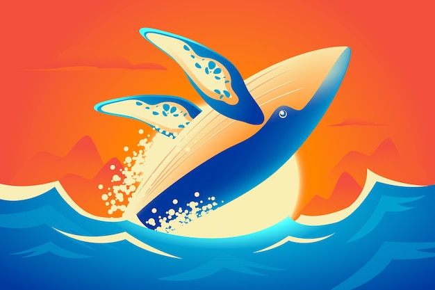 Free Vector gradient background for world oceans day celebration