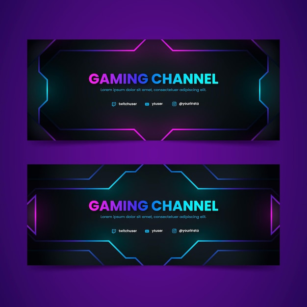 Gradient banner template