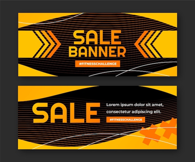 Gradient banner template