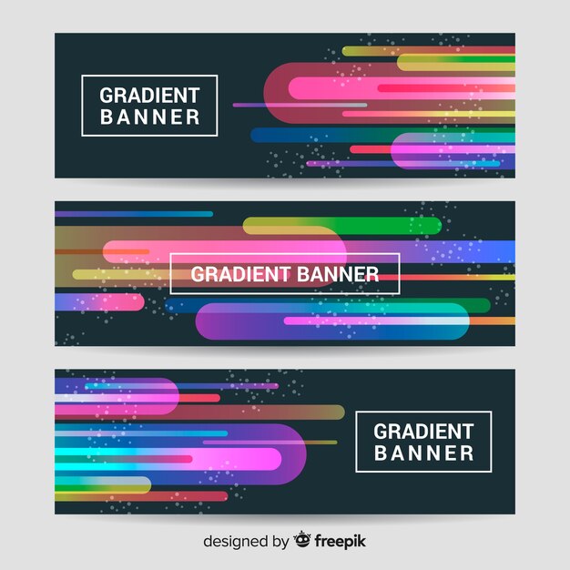 Gradient banners