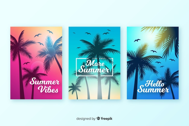 Gradient beach cover collection