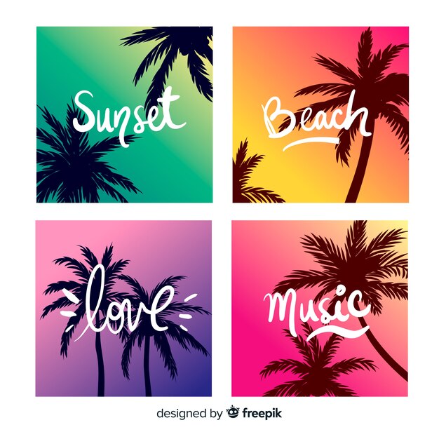 Gradient beach cover collection