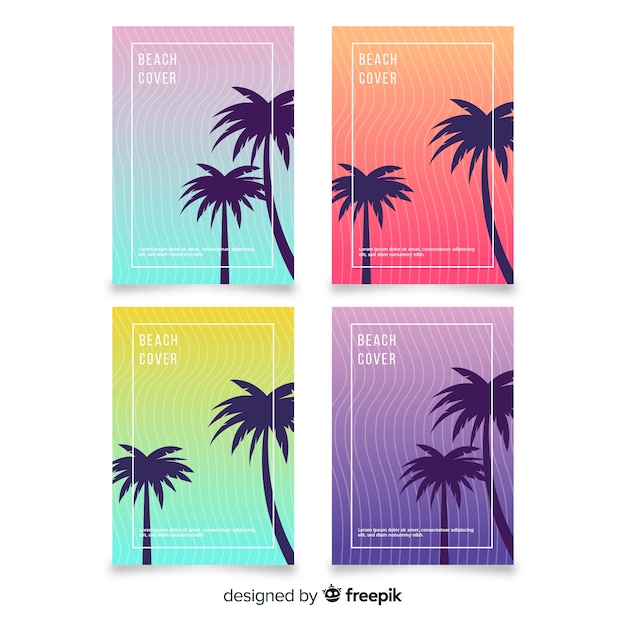 Gradient beach cover collection