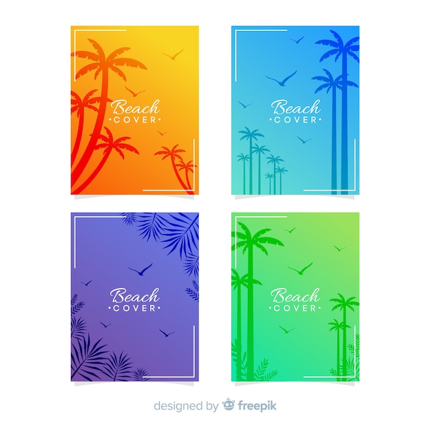 Gradient beach cover collection